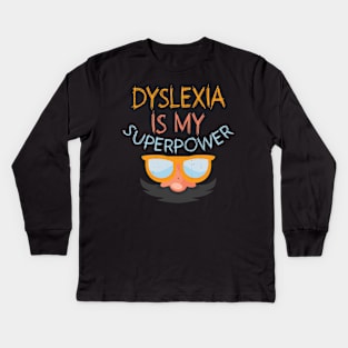 World Dyslexia Awareness Day Kids Long Sleeve T-Shirt